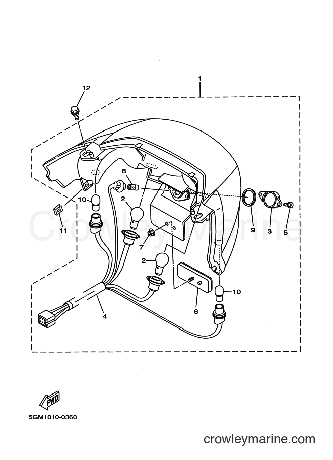 Yamaha Motors YP250 (5GM2) [020] - TAILLIGHT