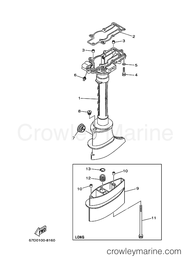 Yamaha Motors F4AMH (67W) [020] - UPPER CASING