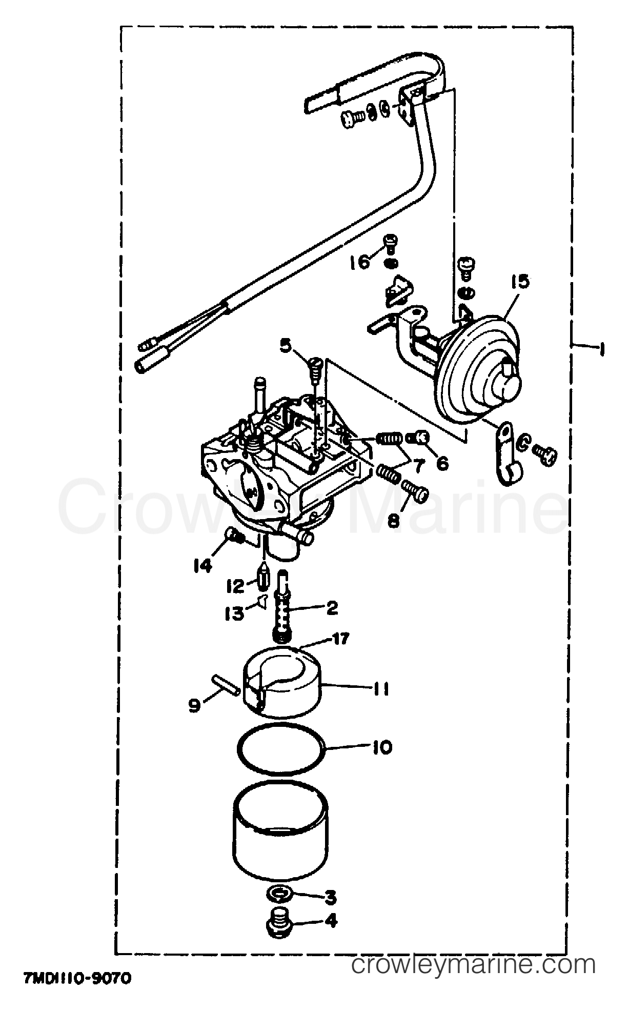 Yamaha Motors YG500D - CARBURETOR YG600DE