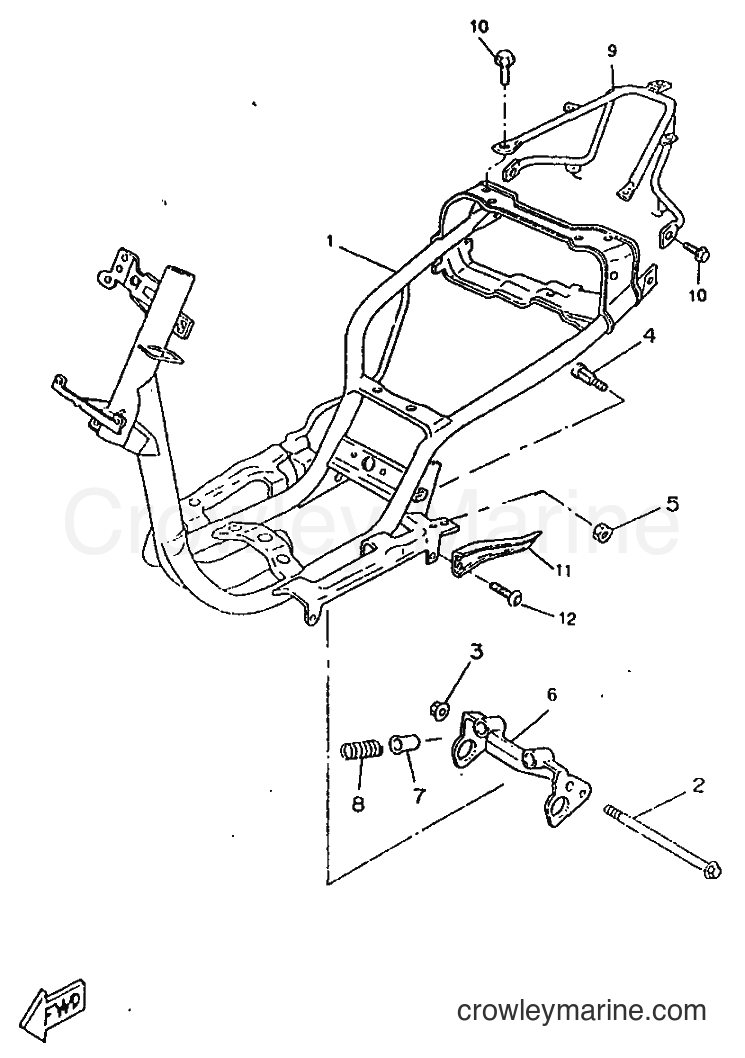 1998 Scooter CW50RS - CW50RS (4TDK) [010] - FRAME