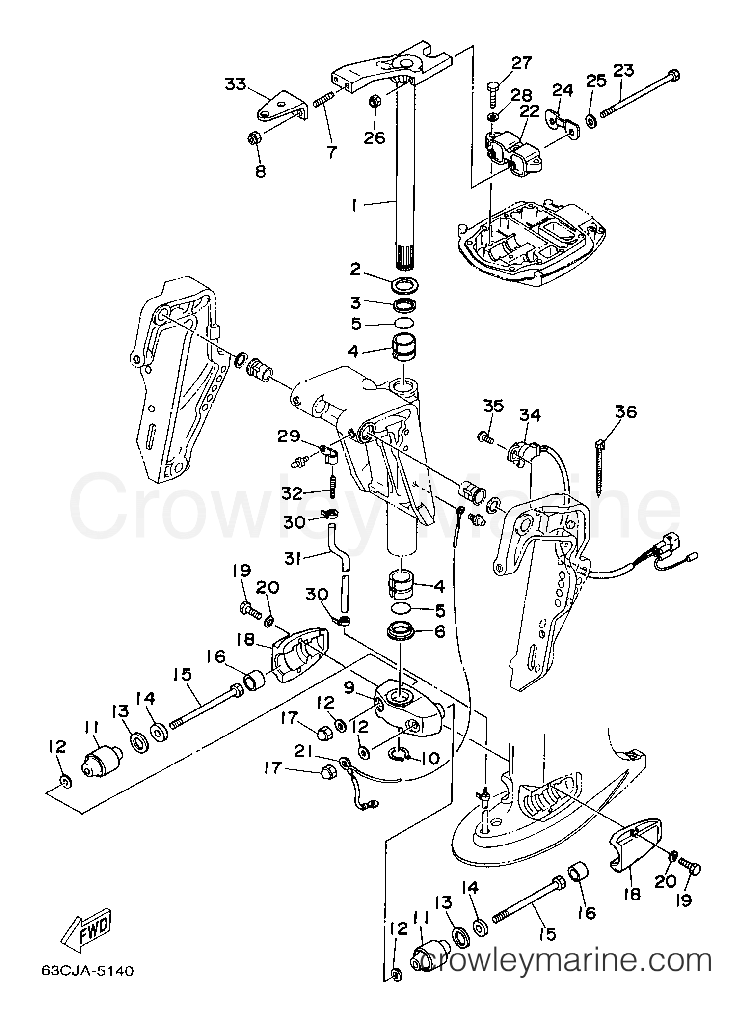 Yamaha Motors C40TLRX - BRACKET 2