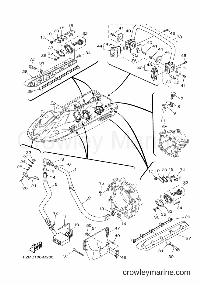 Yamaha Motors VX1800A-M (F2ME) [010] - HULL & DECK