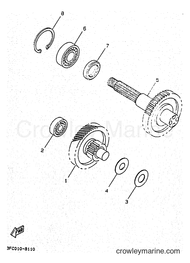 1993 Scooter CW50 - CW50 (4FG2) [010] - TRANSMISSION