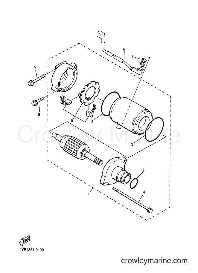 Yamaha Motors XVZ1300A (4YP4) [010] - STARTING MOTOR