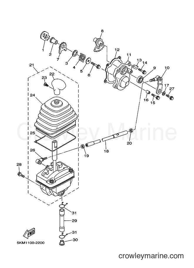 2002 ATV YFM660FWA - YFM660FWA (5KM3) [010] - SHIFT SHAFT