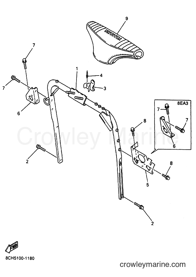 Yamaha Motors SX600R (8EA3) [030] - STEERING GATE