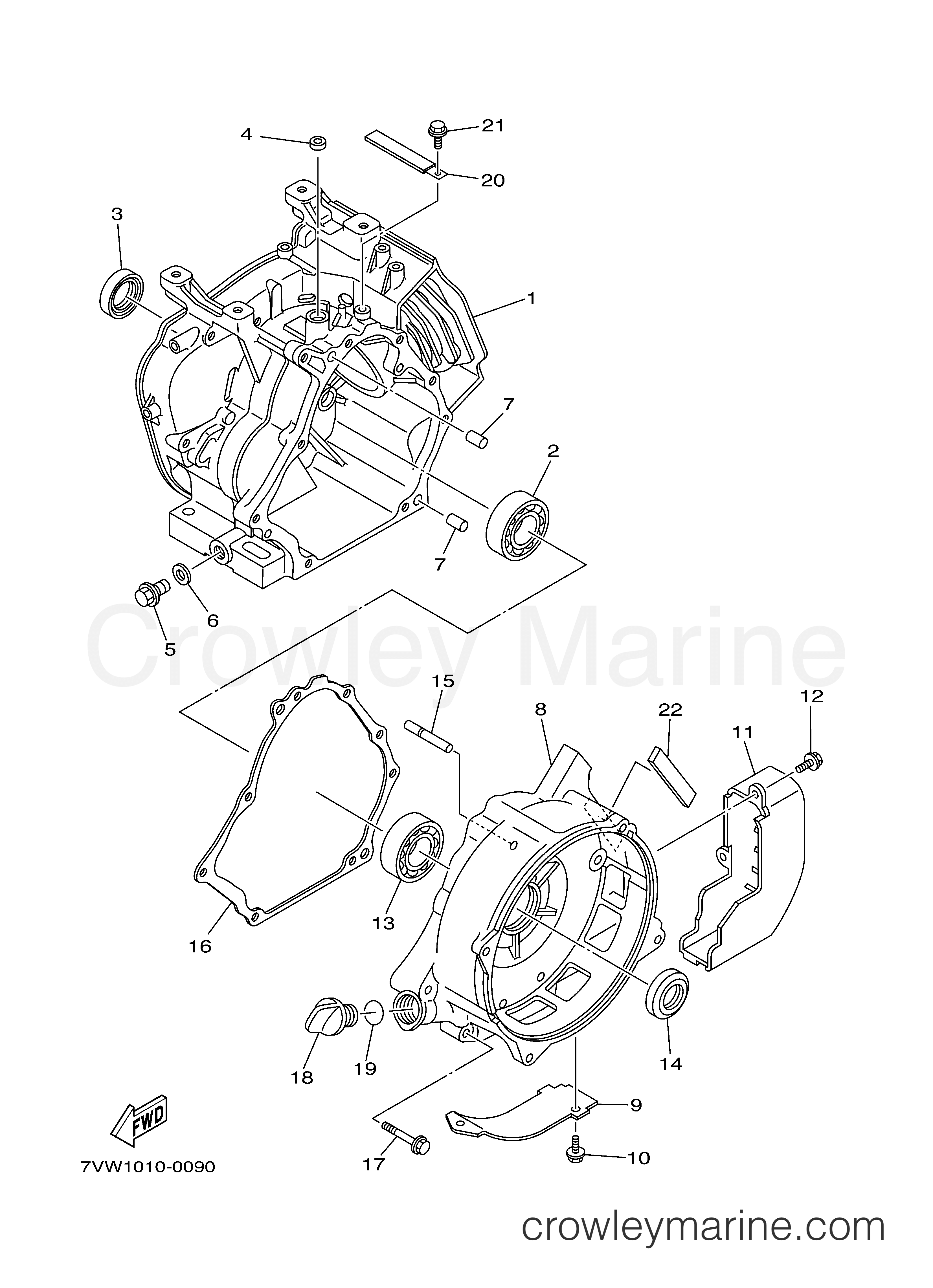 Yamaha Motors EF4000DECA - CRANKCASE