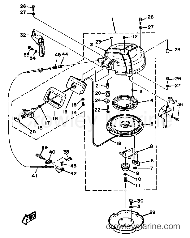 Yamaha Motors 40ESJ - MANUAL STARTER