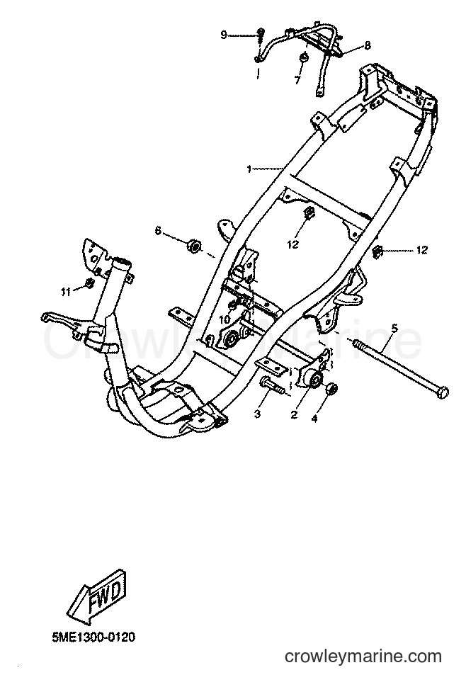 2001 Scooter YQ100 - YQ100 (5ME4) [030] - FRAME