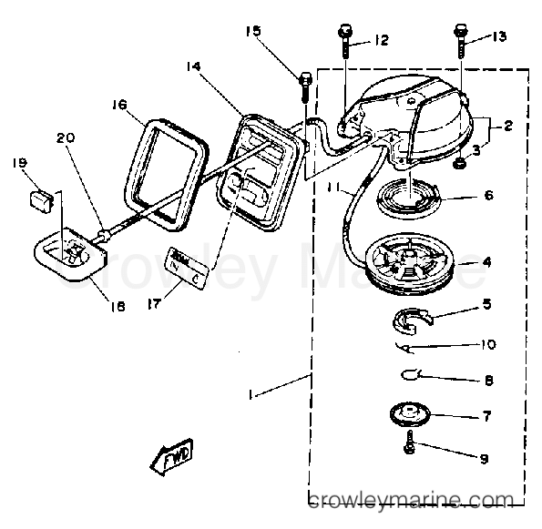 Yamaha Motors 3MLHR - MANUAL STARTER