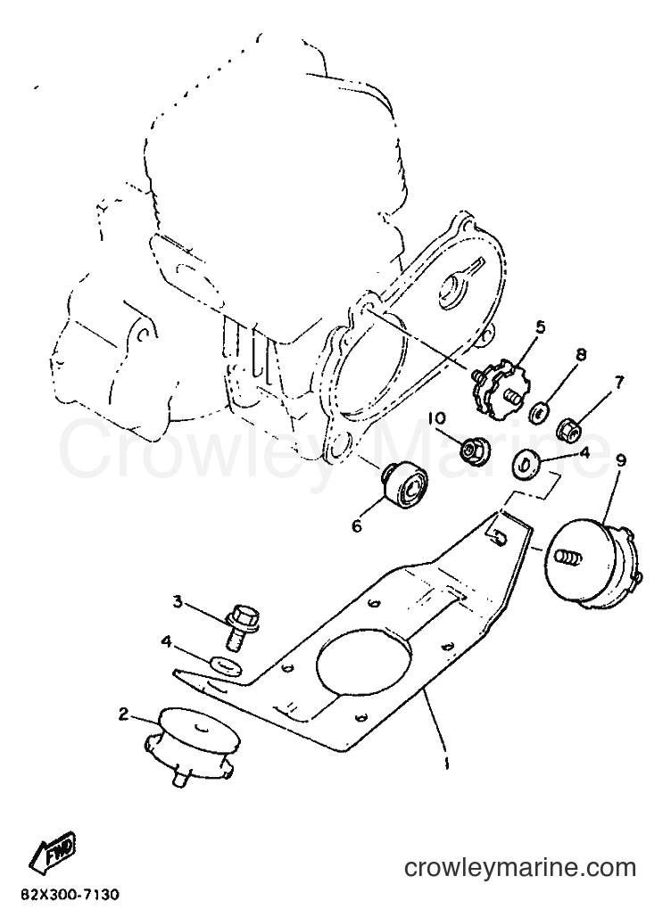Yamaha Motors BR250TF (85A) [999] - ENGINE BRACKET