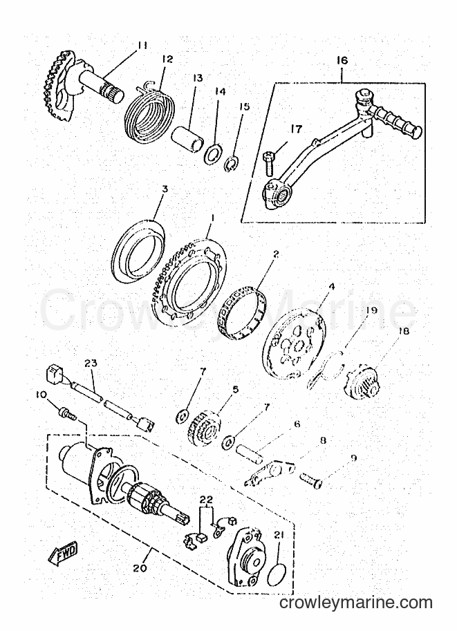 Yamaha Motors YA50R (4PC5) [010] - STARTER