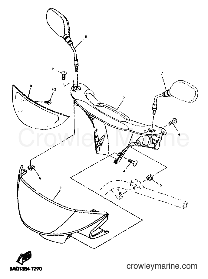 2001 Scooter YN50 - YN50 (5MR9) [010] - COWLING 1
