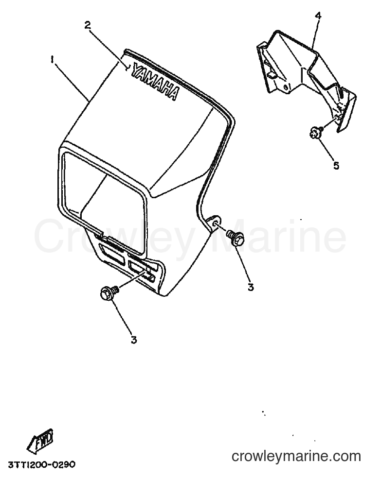 Yamaha Motors DT175 (3FJ4) [010] - COWLING 1