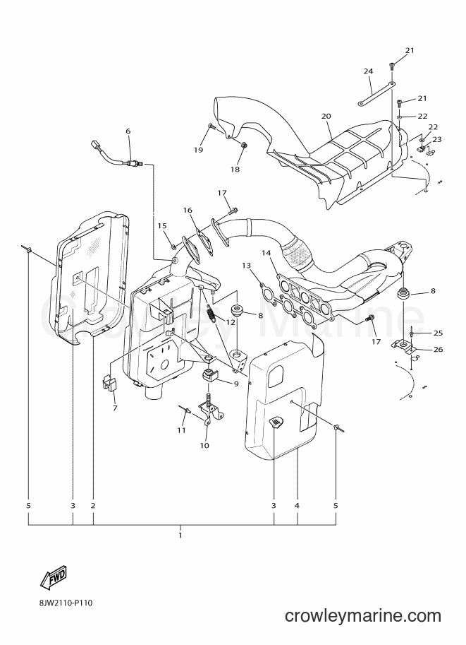 Yamaha Motors SRV10MS2 (8KT2) [010] - EXHAUST
