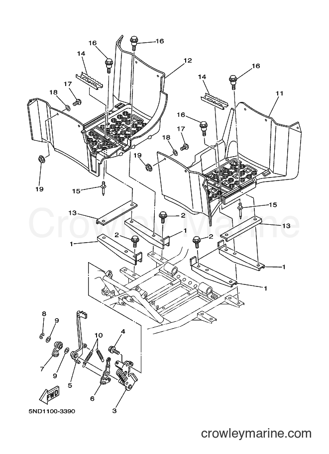 2006 ATV YFM450FWAN - YFM450FWAN (1D9G) [010] - STAND & FOOTREST