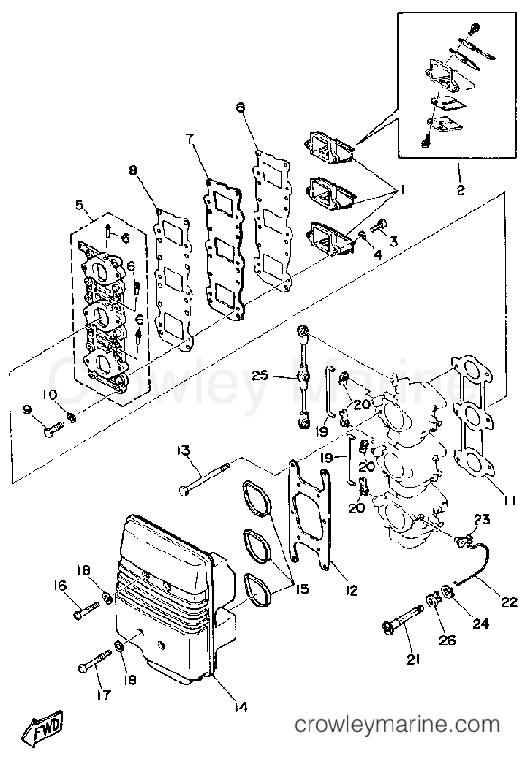 Yamaha Motors PRO50LG - INTAKE