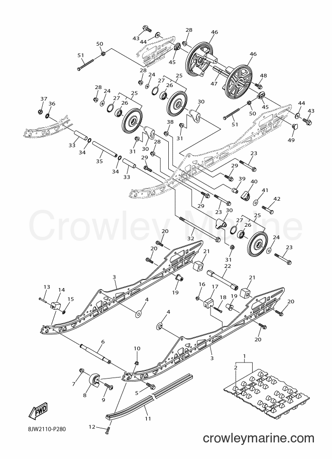 2015 Snowmobile SRV10RS - SRV10RS (8JW2) [010] - TRACK SUSPENSION 1