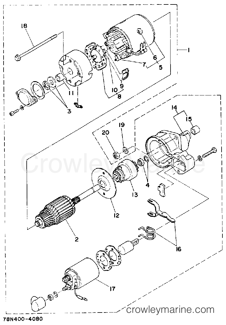 Yamaha Motors EDA5000DVE - STARTING MOTOR