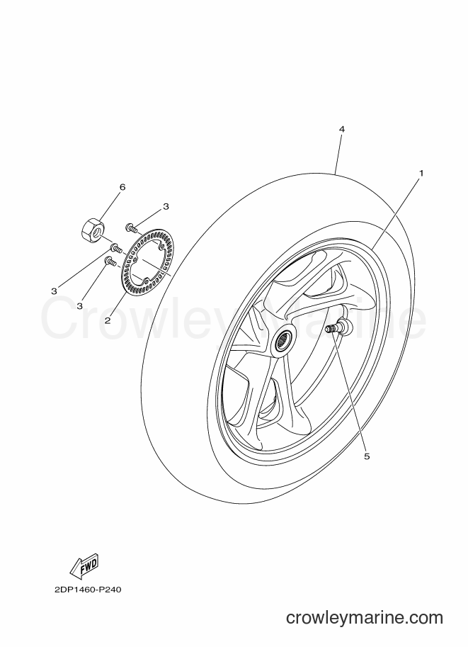 2018 Street Bike GPD150-A - GPD150-A (2DPB) [010] - REAR WHEEL