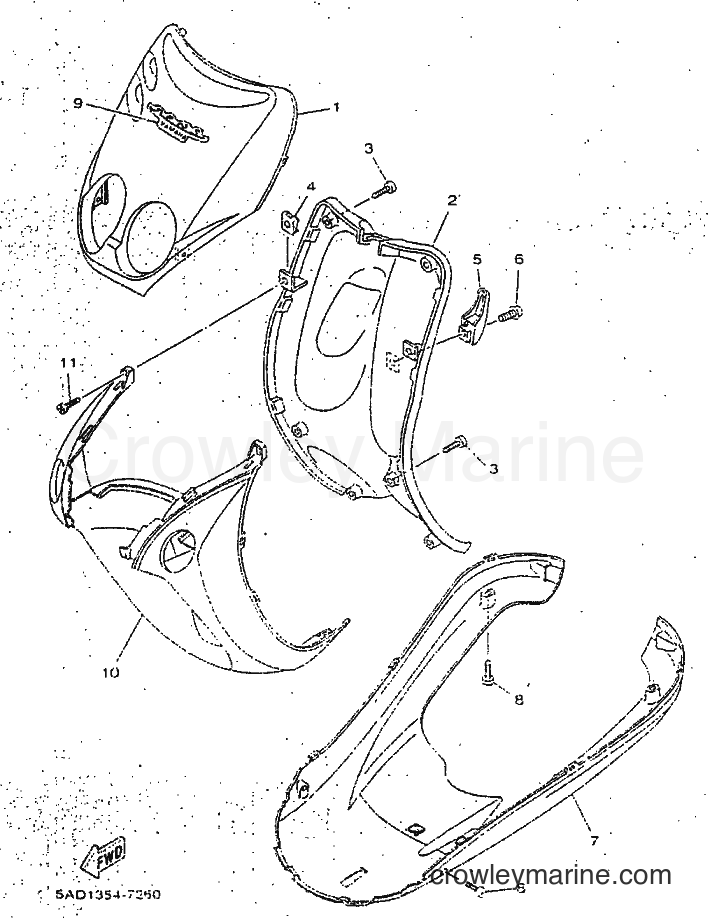 1998 Scooter YN50 - YN50 (5BV1) [999] - LEG SHIELD