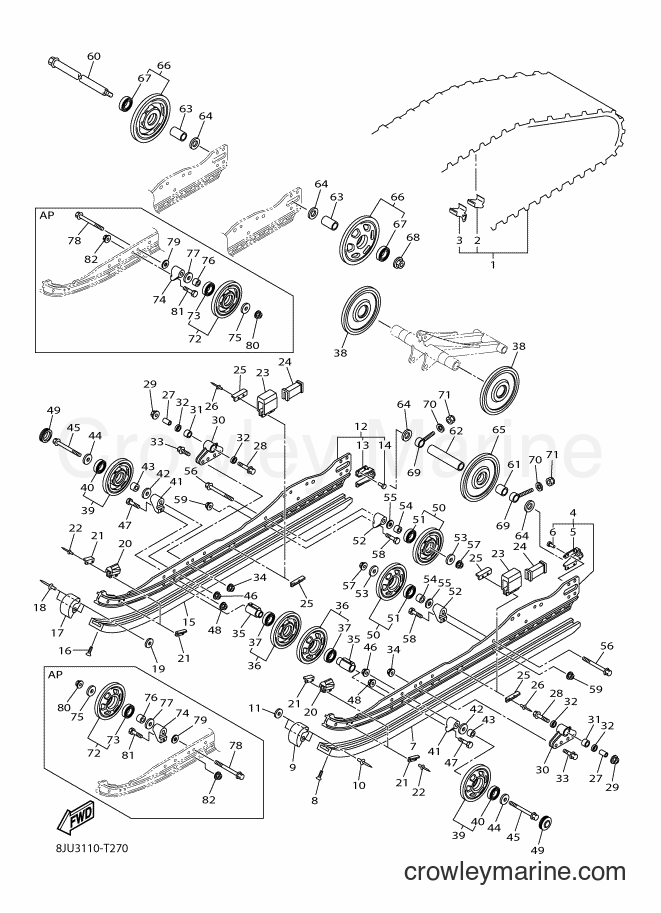 2018 Snowmobile RS10R - RS10R (8JU3) [020] - TRACK SUSPENSION 1