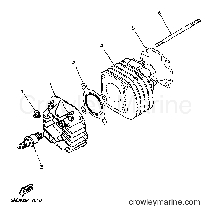 Yamaha Motors YN50 (5MR9) [010] - CYLINDER