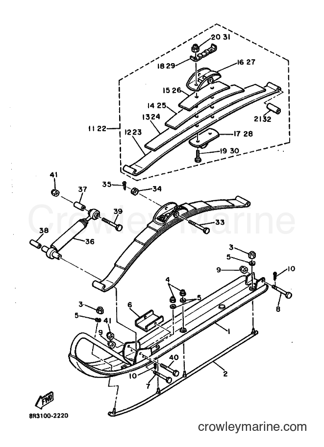 1988 Snowmobile ET340 - ET340 (84F0) [030] - SKI