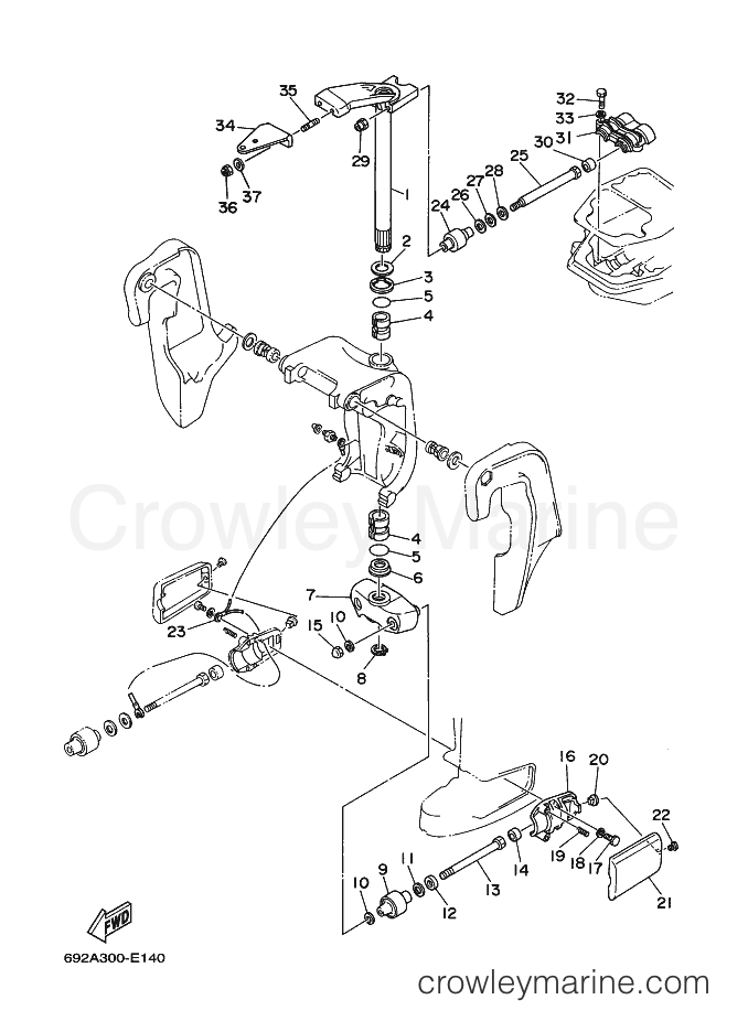 Yamaha Motors 75A (692C) [040] - BRACKET 3
