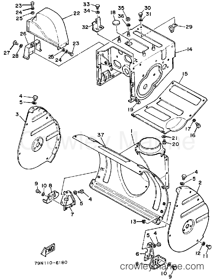 Yamaha Motors YS624T - BODY (~79N-700100)
