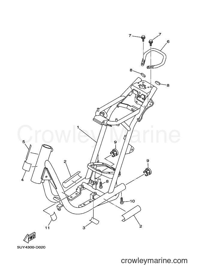 Yamaha Motors EA06 PASSOL (5UY4) [030] - FRAME