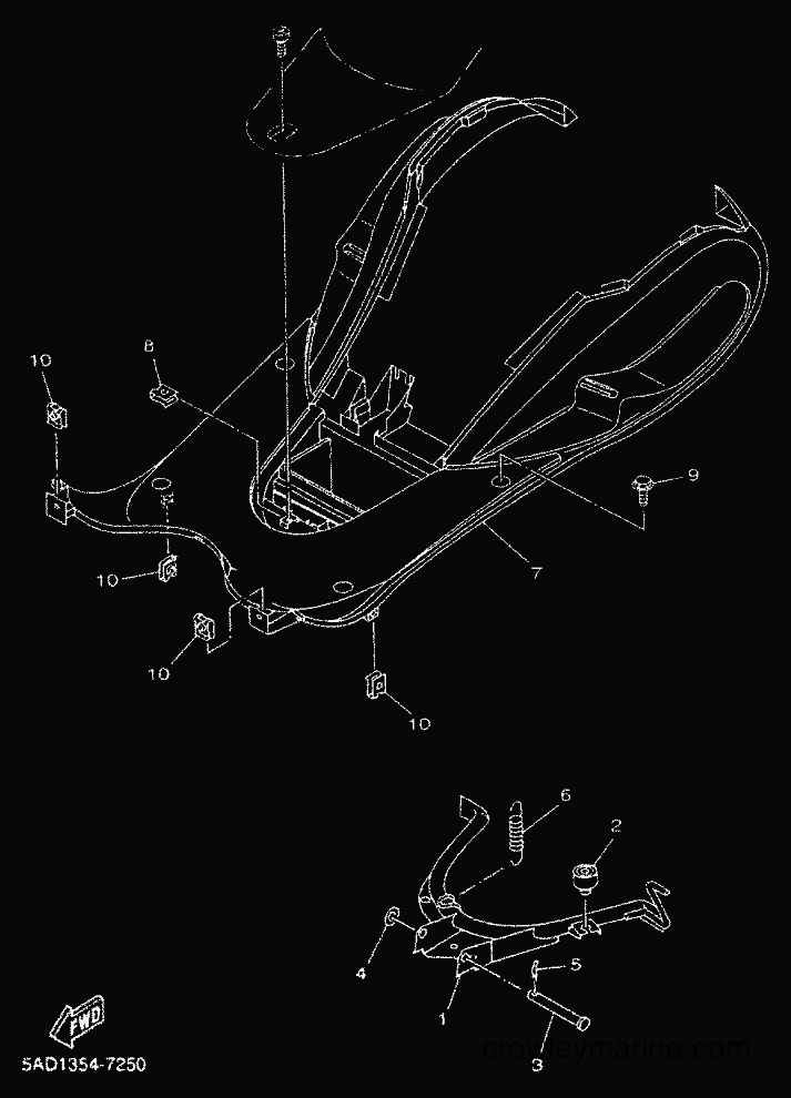 2000 Scooter YN50 - YN50 (5ADV) [010] - STAND & FOOTREST