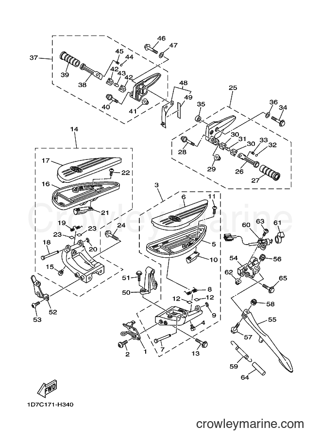 2009 Cruiser XV1900A - XV1900A (4D5C) [010] - STAND & FOOTREST