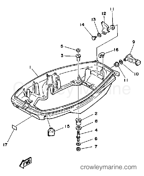 Yamaha Motors CV30ELD - BOTTOM COWLING