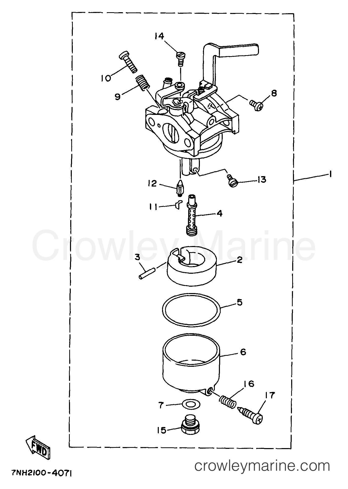 Yamaha Motors EF1600A - CARBURETOR
