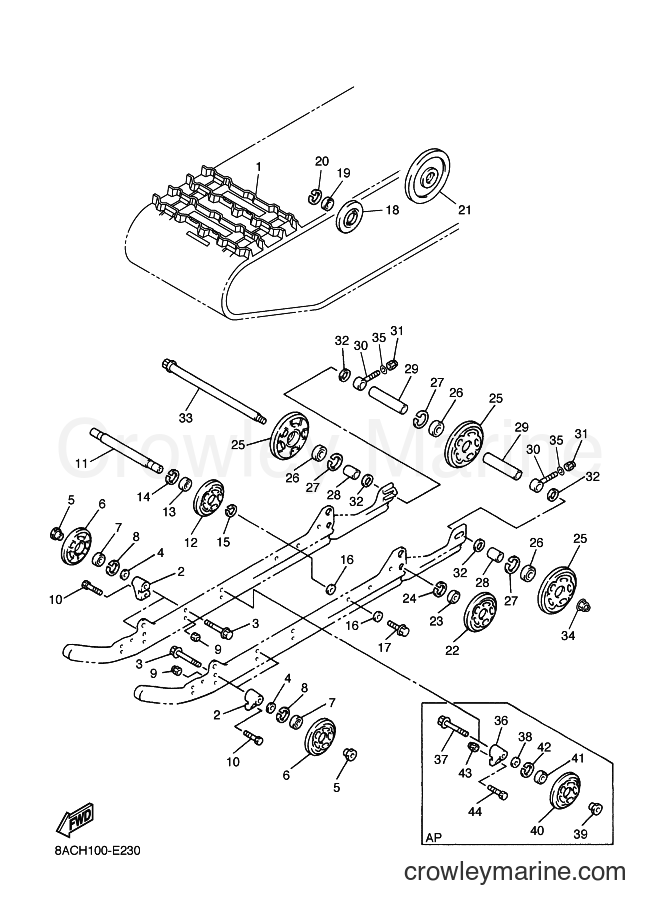 2009 Snowmobile VK540E - VK540E (8ACN) [010] - TRACK SUSPENSION 1