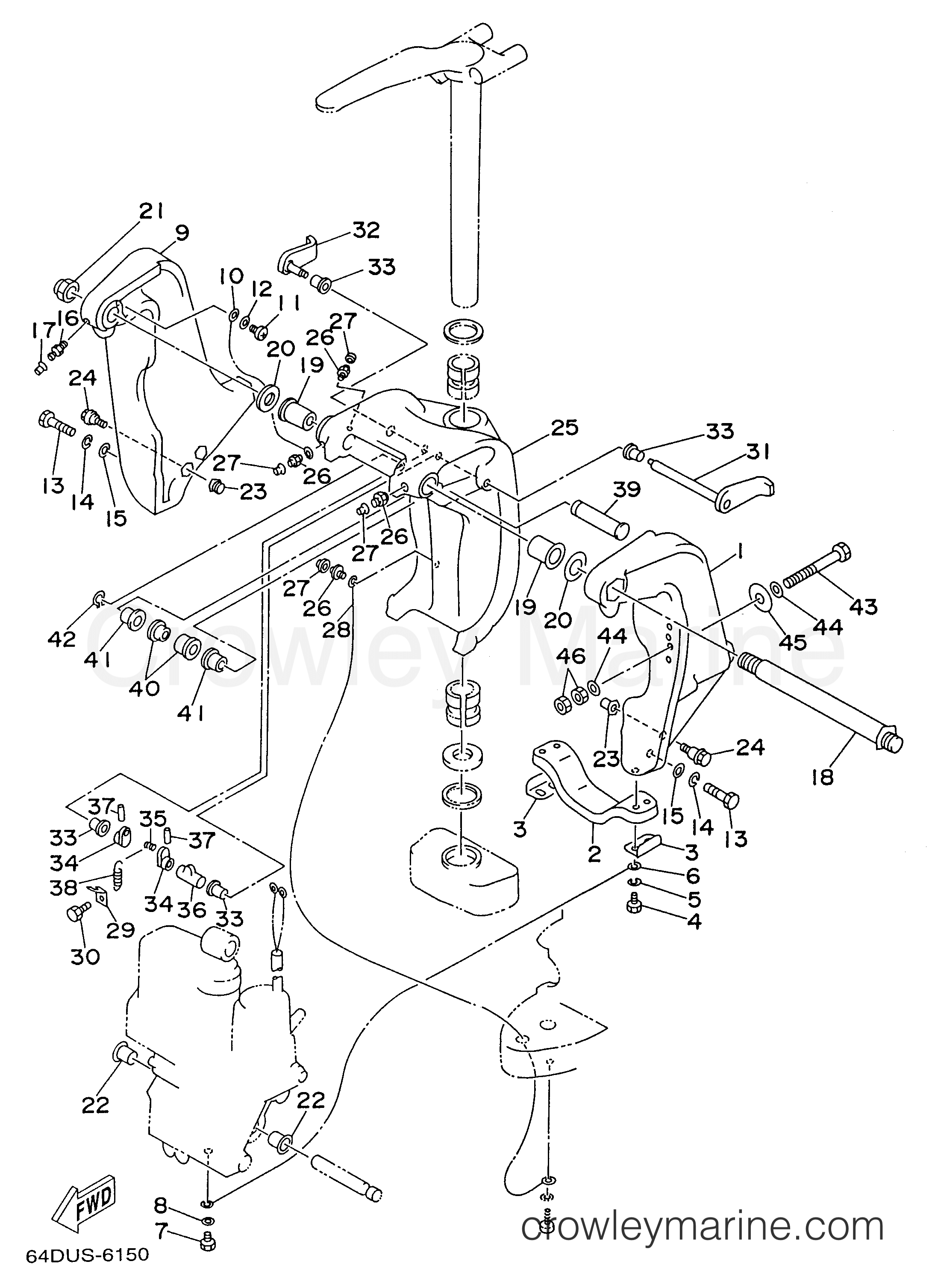 Yamaha Motors S150TXRU - BRACKET 1