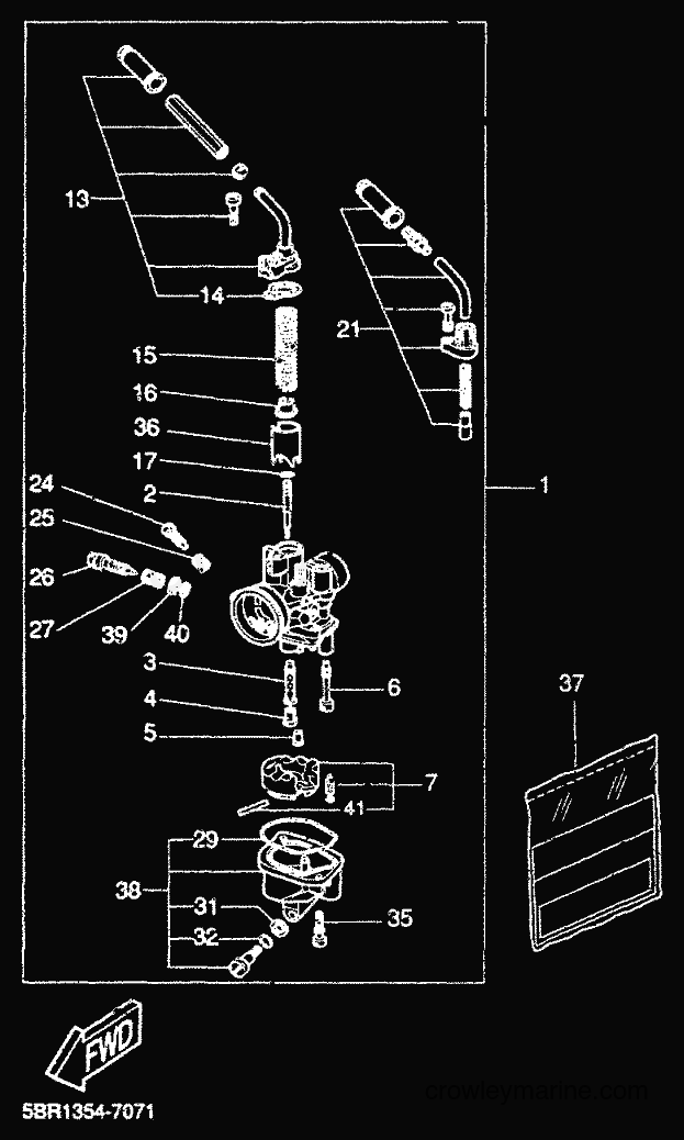 1999 Scooter YQ50L - YQ50L (5KF3) [010] - CARBURETOR