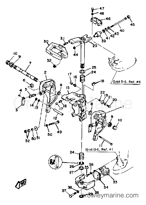 Yamaha Motors 40ELJ - BRACKET 1