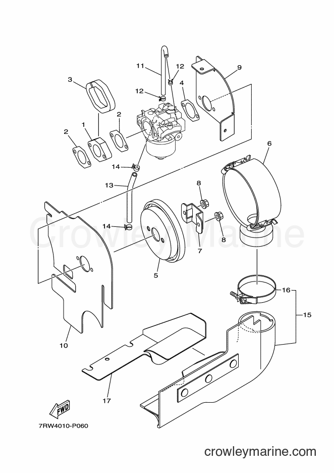 Yamaha Motors YT1070 (7RW5) [010] - INTAKE