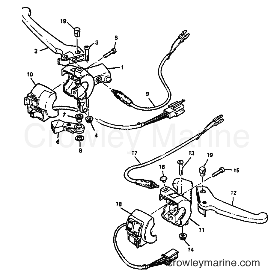 Yamaha Motors CW50 (4EY2) [999] - HANDLE SWITCH & LEVER