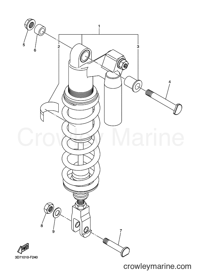 2012 Dirt Bike WR250X - WR250X (3D7A) [010] - REAR SUSPENSION