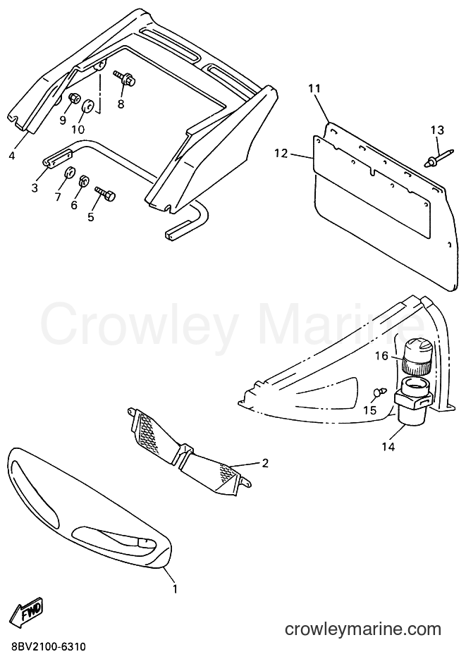 Yamaha Motors VX600XT (8BV1) [010] - BUMPER