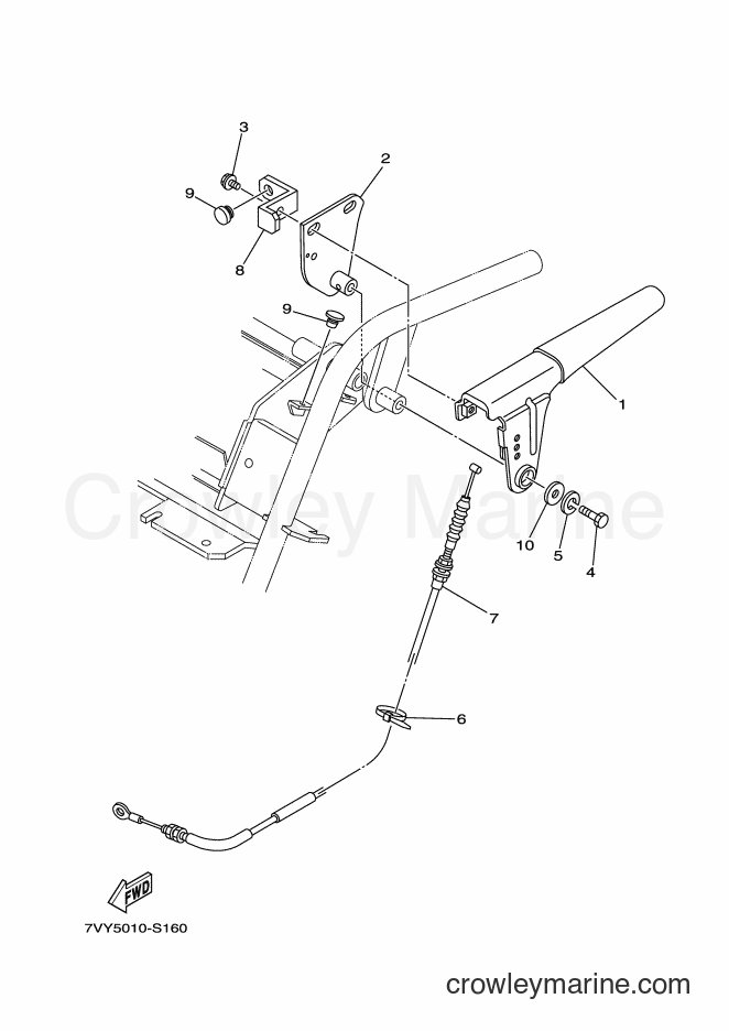 2017 Snowblower YS860 - YS860 (7VY5) [010] - CLUTCH LEVER