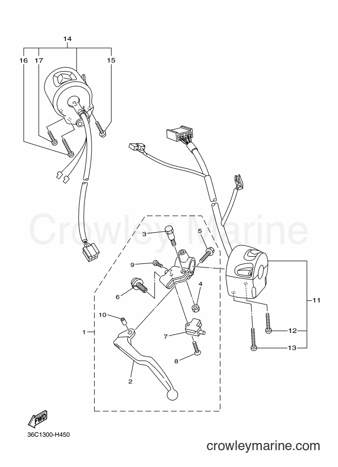2010 Street Bike XJ6SA - XJ6SA (36D2) [010] - HANDLE SWITCH & LEVER