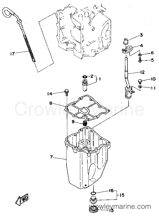 Yamaha Motors F9.9MSHS - OIL PAN