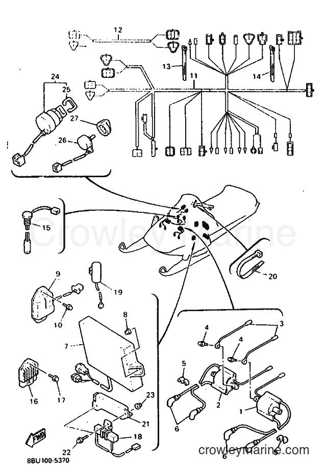 Yamaha Motors VX800 (8BU2) [020] - ELECTRICAL 1