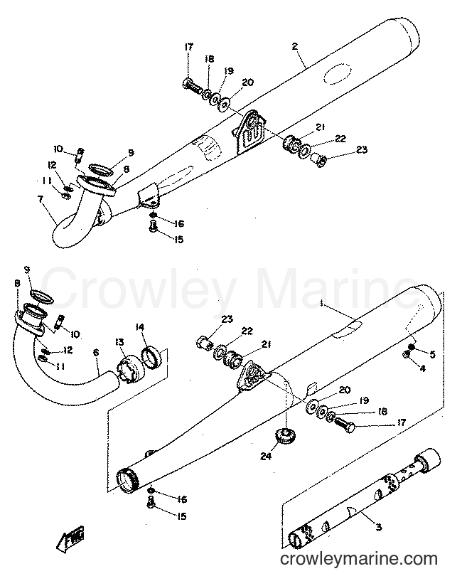 Yamaha Motors RD350 (RD1) [999] - EXHAUST
