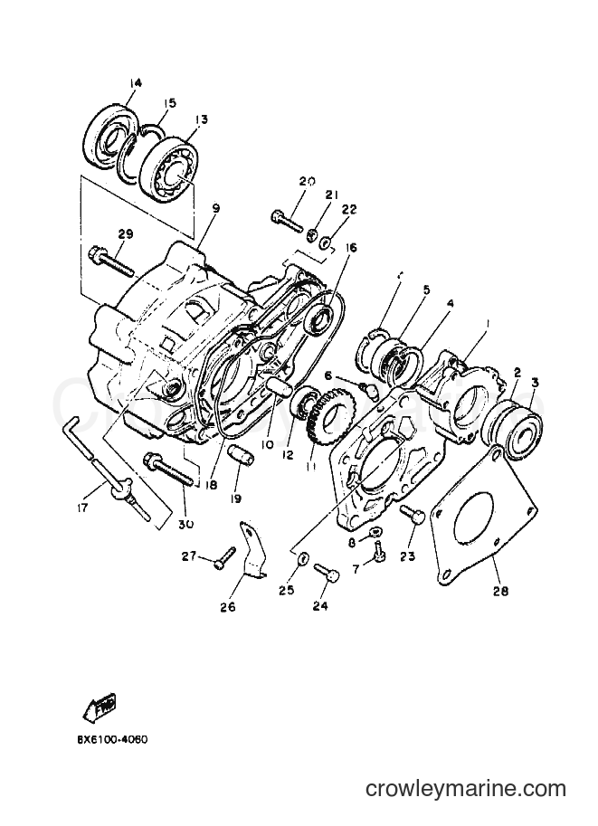 1990 Snowmobile VMX540P - VMX540P (87V1) [010] - PUMP DRIVE GEAR