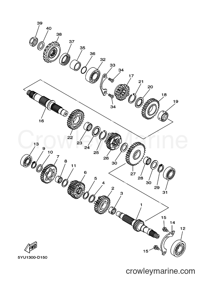 2007 Street Bike MT01 - MT01 (5YU8) [030] - TRANSMISSION